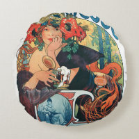 Bieres de la Meuse, Alphonse Mucha Jeu d'oreiller