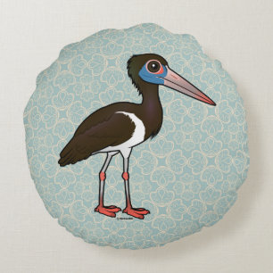 Coussins Ronds Birdorable Abdim's Stork