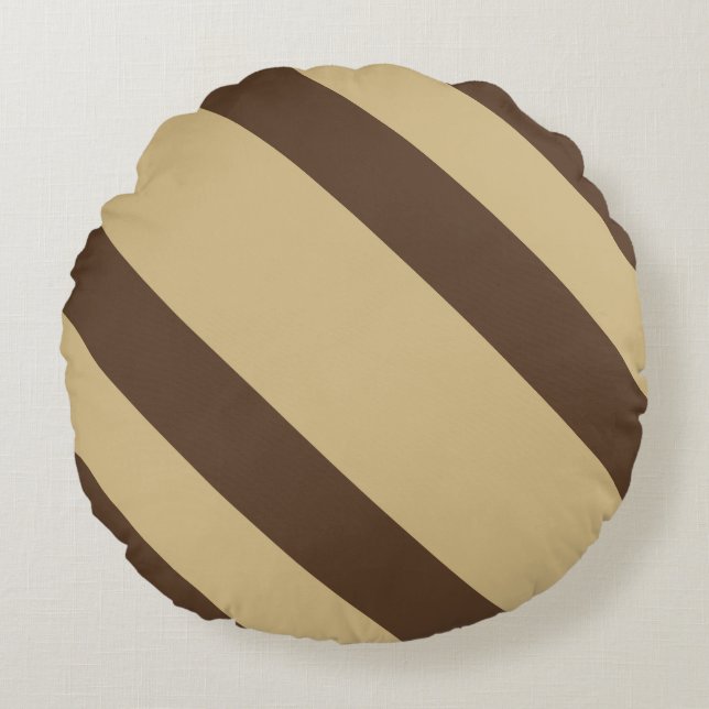Coussins Ronds Bizarre Brown diagonale (Devant)