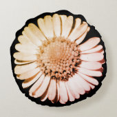 Coussins Ronds Black & Blush Floral Botanical Girly & Cute Daisy (Dos)