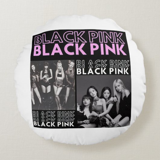 Coussins Ronds Black Pink - BP (Devant)