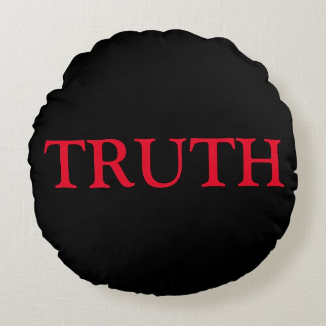 Coussins Ronds Black & Red Truth & Odeur Jeu (Devant)