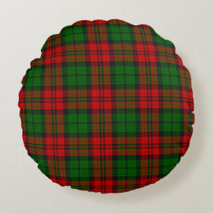 Coussins Ronds Blackwatch Campbell Tartan Red Green Plaid