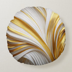 Coussins Ronds Blanc Retro Kussen