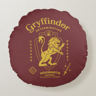 Coussins Ronds Blason de GRYFFINDOR™ Détermination Courage Bravou