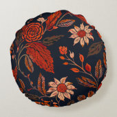 Coussins Ronds Blerta 3 - Motif floral (Dos)