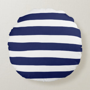 Coussins Ronds Bleu et blanc