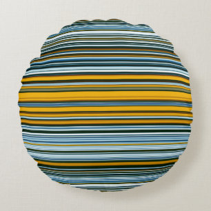 Coussins Ronds Bleu et jaune