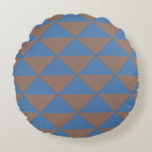 Bleu et marron motif diamant géométrique | Moderne