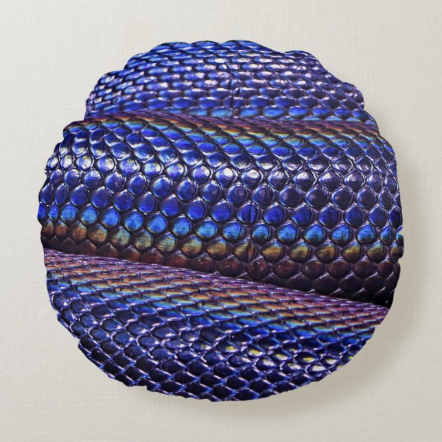 Coussins Ronds Bleu et pourpre (Devant)