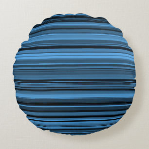 Coussins Ronds Bleu - Grandes noires