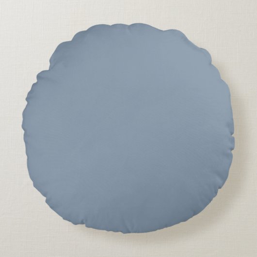 Coussins Ronds Bleu Poussière (Devant)