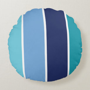 Coussins Ronds Bleu rayé