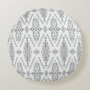 Coussins Ronds Boho Ethnique : Trendy Hand-Drawn Seamless.