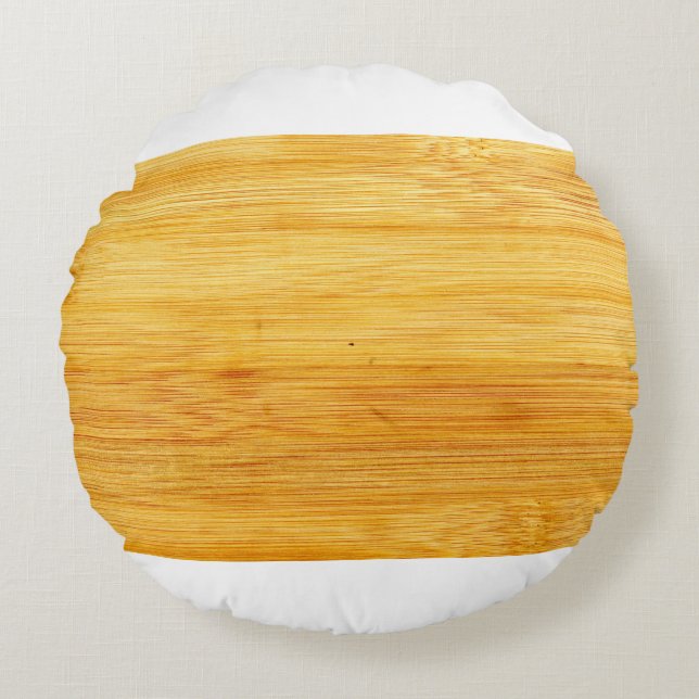 Coussins Ronds Bois bambou texture arrière - plan (Devant)
