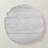 Coussins Ronds Bois rustique et Feuille Mariage de couronne (Dos)