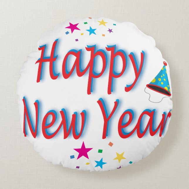 Coussins Ronds Bonne année (Devant)