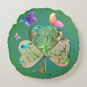 Coussins Ronds "Bonne St. Patrick's "Shamrock"