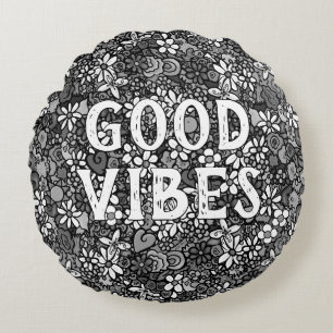 Coussins Ronds Bonne Vibration Florale NB