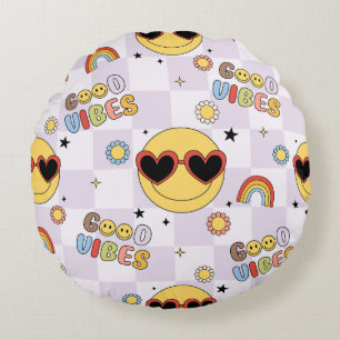 Coussins Ronds Bonnes Vibrations Uniquement