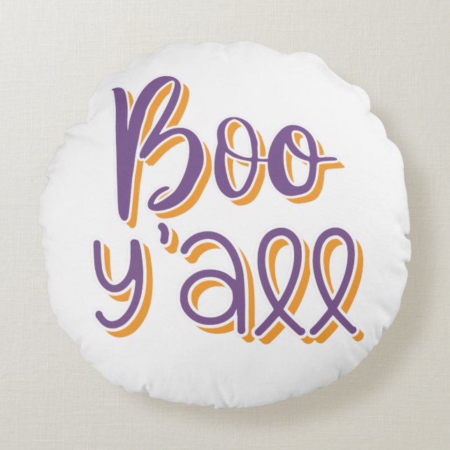 Coussins Ronds Boo Y'all (Devant)