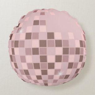 Coussins Ronds Boogie Disco Rose