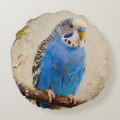 Coussins Ronds Bougie bleue (Dos)