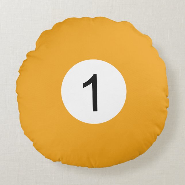 Coussins Ronds Boule de Billard #1 (Devant)