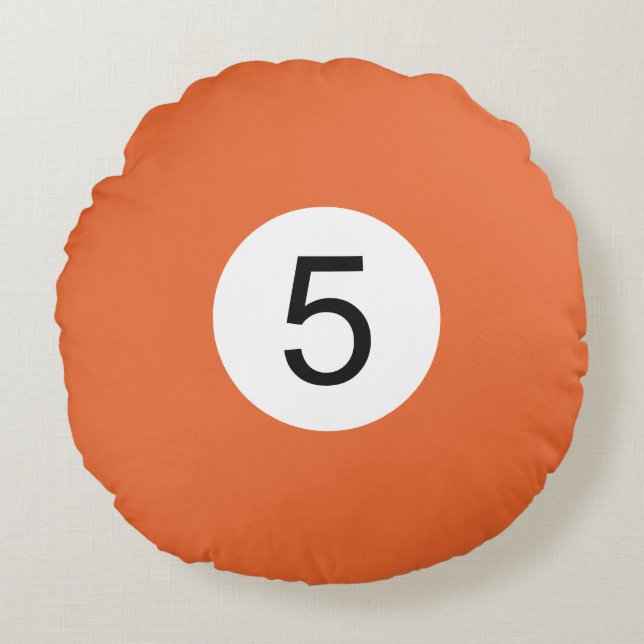 Coussins Ronds Boule de Billard #5 (Devant)