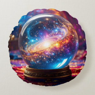 Coussins Ronds Boule de Cristal - Je vois un événement cosmique d