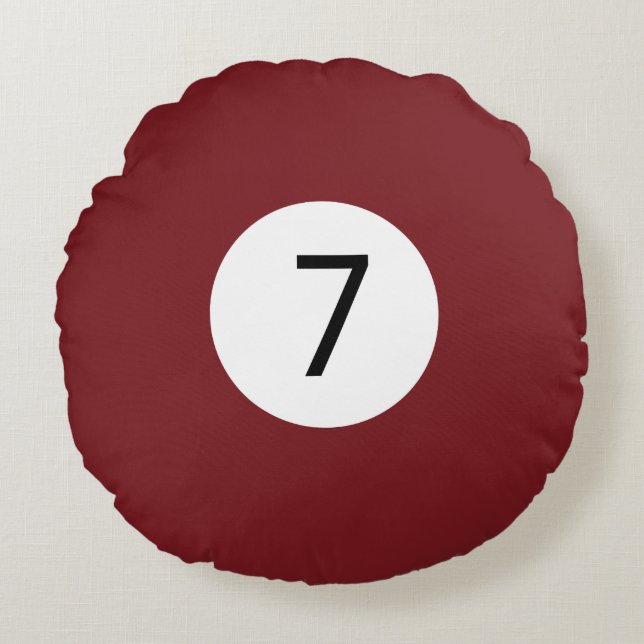 Coussins Ronds Boules de billard solides et éclatantes #7 Recueil (Devant)