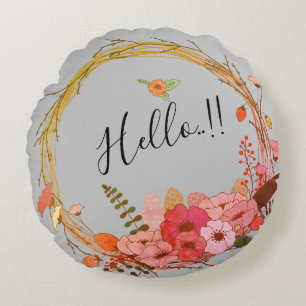 Coussins Ronds Bouquet de fleurs