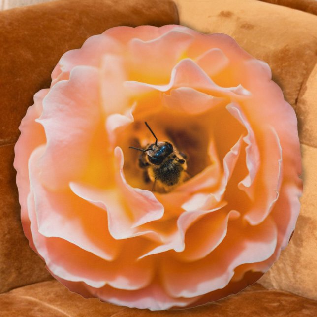Coussins Ronds Bourdon Fleur (Créateur téléchargé)