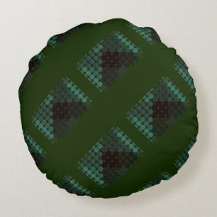 Coussins Ronds Bouton ou trou de la Monnaie sur le vert de la for