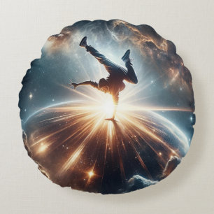 Coussins Ronds Breakdancer en action, Ai, Action dans la Galaxie