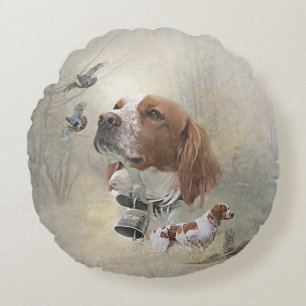 Coussins Ronds Bretagne française, Art de chasse aux oiseaux
