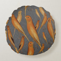 British Yorkshire Canary Grey Brocade Arrière - pl