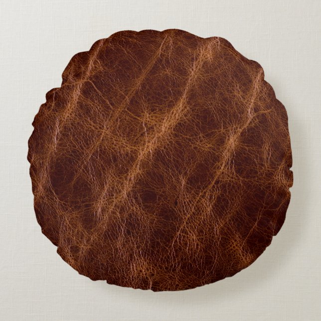 Coussins Ronds Brown leather textureleather,texture,abstract,acce (Devant)