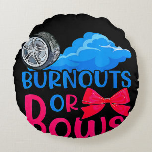 Coussins Ronds Brûler ou Bows Genre Révéler la fête maman ou