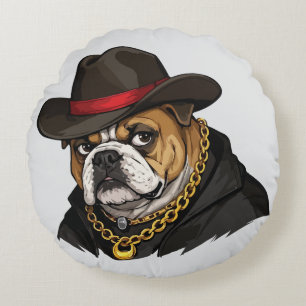 Coussins Ronds Bulldog Stylé