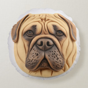 Coussins Ronds Bullmastiff 3D inspiré