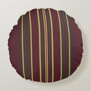 Coussins Ronds Burgundy Gold
