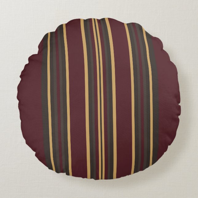 Coussins Ronds Burgundy Gold (Devant)