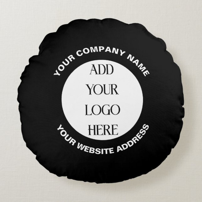 Coussins Ronds Business Logo Custom  (Devant)