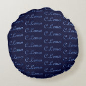 Coussins Ronds "Cabine par le lac" Rond design Coussin. (Dos)
