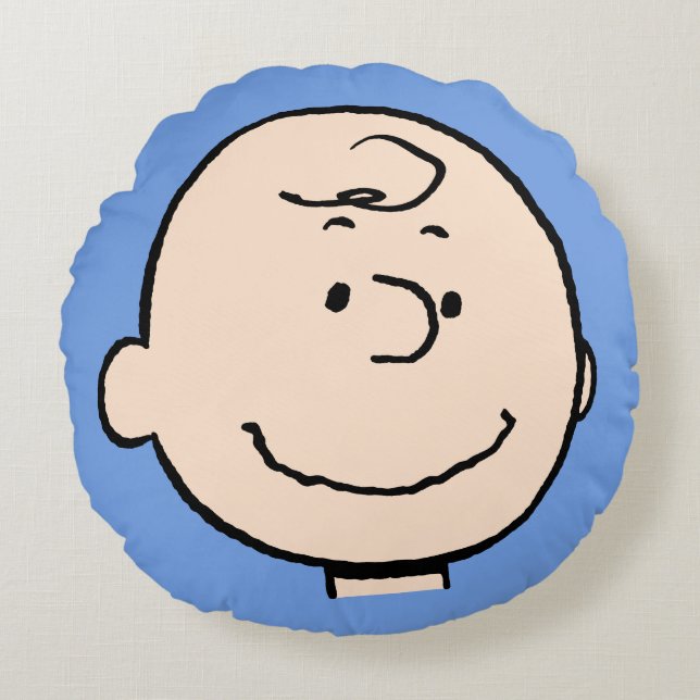 Coussins Ronds cacahuètes | A Charlie Brown Smile (Devant)