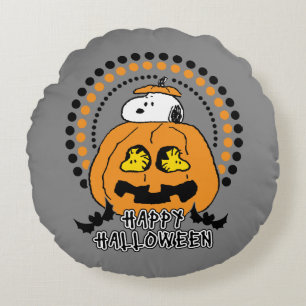 Coussins Ronds cacahuètes   Bonne Halloween