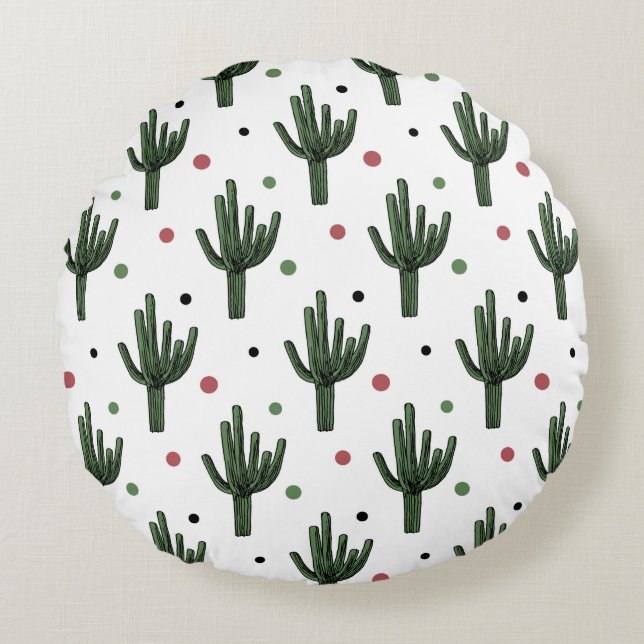 Coussins Ronds Cactus (Devant)