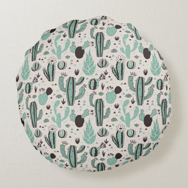 Coussins Ronds Cactus (Dos)
