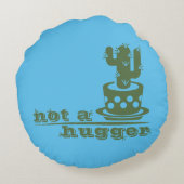 Coussins Ronds Cactus Pas un gros cactus drôle dire (Dos)